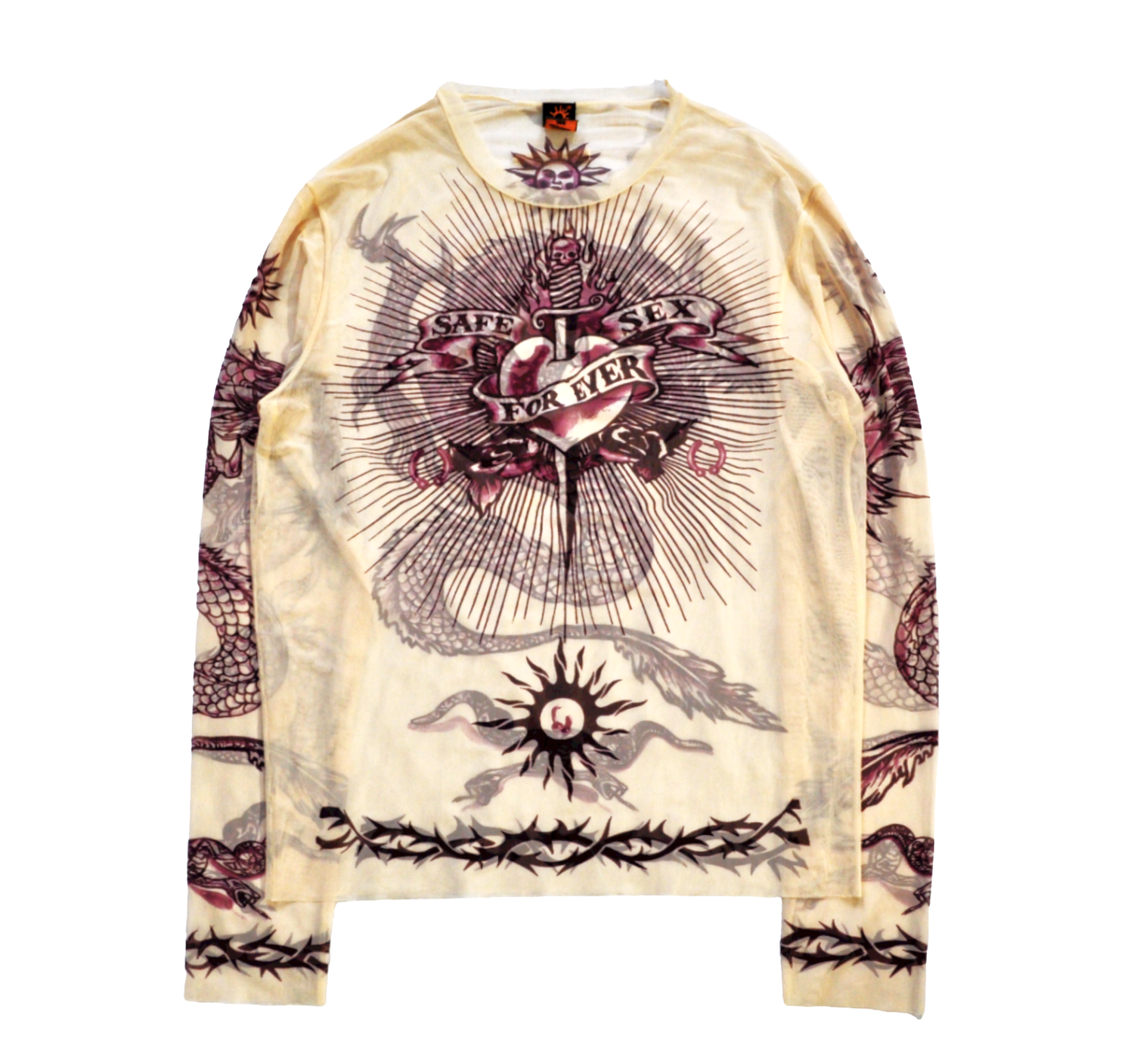 トップス 1996 Jean Paul Gaultier Sex Doragon Mesh トップス 1996 Jean Paul Gaultier Sex Doragon Mesh トップス